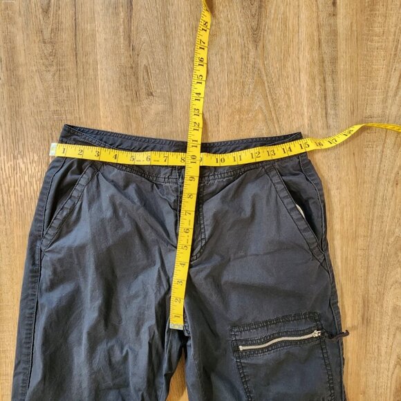 Y2K GAP 100% Cotton Insulated Straight Leg Cargo Pants Grey Gorpcore Casual Sz S - Picture 3 of 11